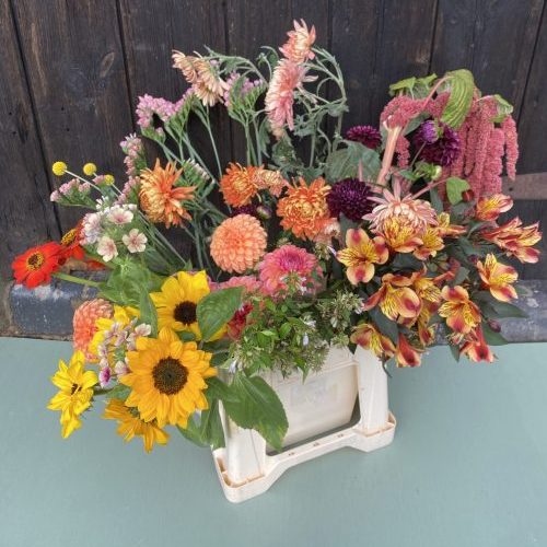 Flower arrangers bucket