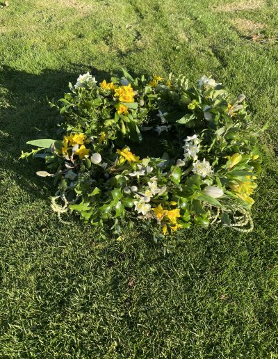 British Funeral Flower Wreath